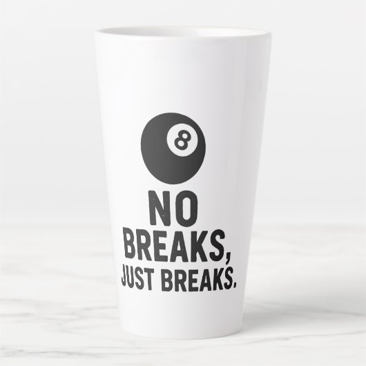 No Breaks Just Breaks カフェラテマグ (正面)