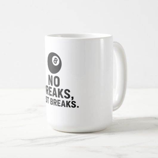 No Breaks Just Breaks コーヒーマグカップ (正面右)