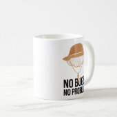 No Bugs No Problem Camping Quote Design コーヒーマグカップ (正面右)