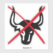 NO BULLノートパソコンステッカー シール (シート)