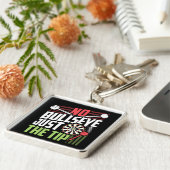 No Bullseyeだけヒント – おもしろい Dart Premium キーホルダー (側面)