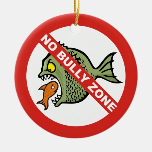 No Bullyゾーンセラミックオーナメント セラミックオーナメント (正面)