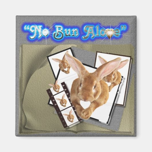 No Bun Aloneマグネット マグネット (正面)