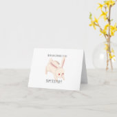 No Bunny Compares to You, Cute Bunny Birthday Card カード (黄色い花)