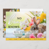 No Bunny Knowエステート実在不動産仲介業者春はがき シーズンカード (正面/裏面)