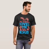 No Bunny Loves Me Like Jesus Christian Religious E Tシャツ (正面フル)