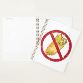 No Burritos許可された食品ユーモアのある禁止に署名 プランナー手帳 (ディスプレー)