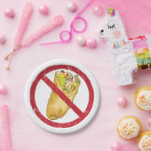 No Burritos許可された食品ユーモアのある禁止に署名 ペーパープレート (パーティー)