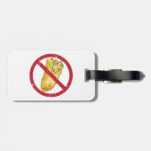 No Burritos許可された食品ユーモアのある禁止に署名 ラゲッジタグ (裏面横)