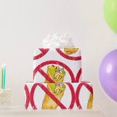 No Burritos許可された食品ユーモアのある禁止に署名 ラッピングペーパー