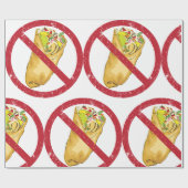 No Burritos許可された食品ユーモアのある禁止に署名 ラッピングペーパー (フラット)