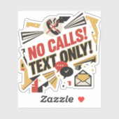 No Calls, Text Only シール (シート)