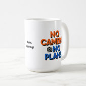 No Camera No Plans Creative Lifestyle Gift  コーヒーマグカップ (正面右)