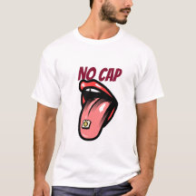 NO CAP クリエイティブ引用Tシャツ