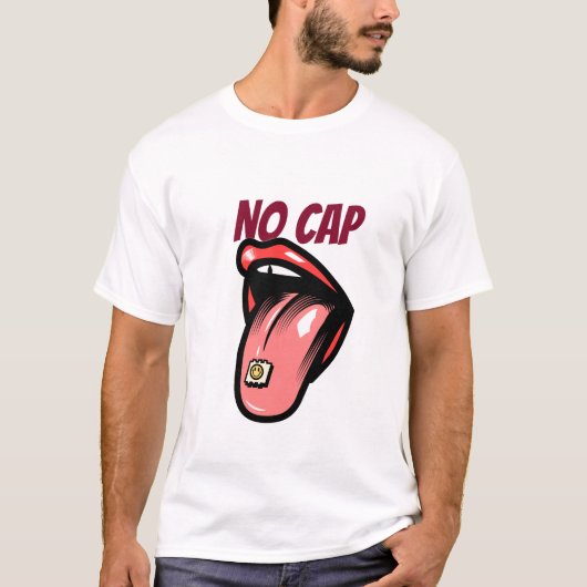 NO CAP クリエイティブ引用Tシャツ Tシャツ (正面)