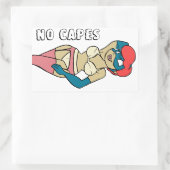 No Capes IIスーパーヘロインのピンアップステッカー 長方形シール (バッグ)