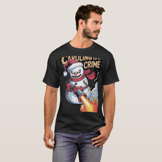  No Caroling Zone Tシャツ (正面フル)