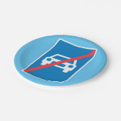 No Cars Sign ペーパープレート (アングル)