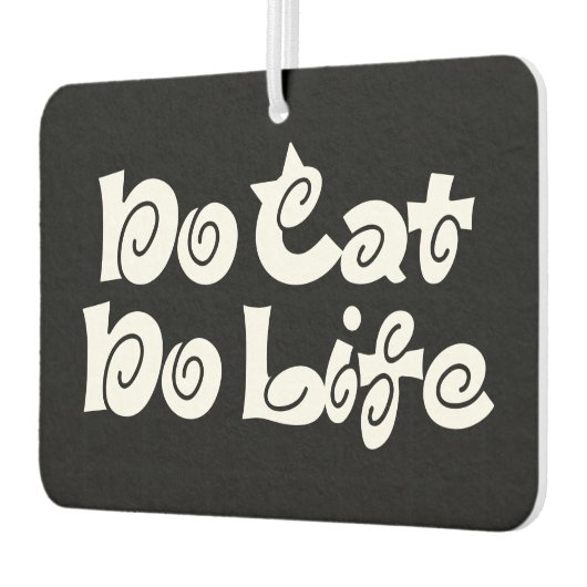 No Cat No Life Air Freshener カーエアーフレッシュナー (左)