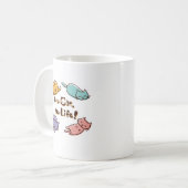 No Cat No Life! / Cute Loose Cat Illustration with コーヒーマグカップ (正面左)