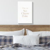 No Chaos Zone – Minimalist Calm Wall Art キャンバスプリント (インサイチュ (寝室))