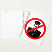 No Chauffeur Allowed Symbol Funny Warning プランナー手帳 (ディスプレー)