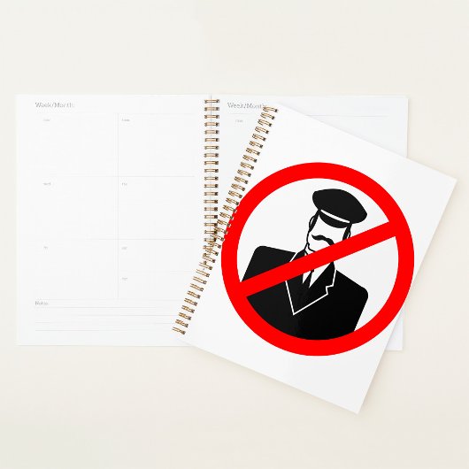 No Chauffeur Allowed Symbol Funny Warning プランナー手帳