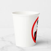 No Chauffeur Allowed Symbol Funny Warning 紙コップ (右)