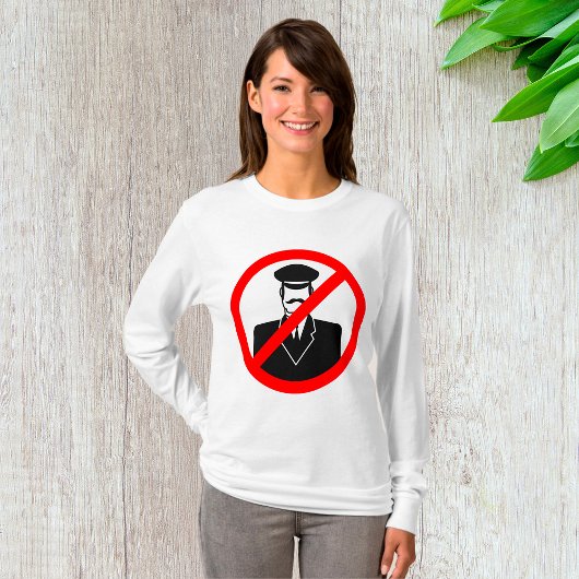 No Chauffeur Allowed Symbol Funny Warning Tシャツ