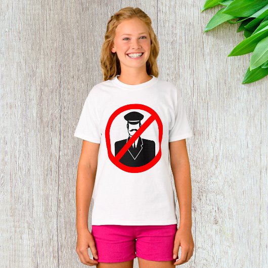 No Chauffeur Allowed Symbol Funny Warning Tシャツ