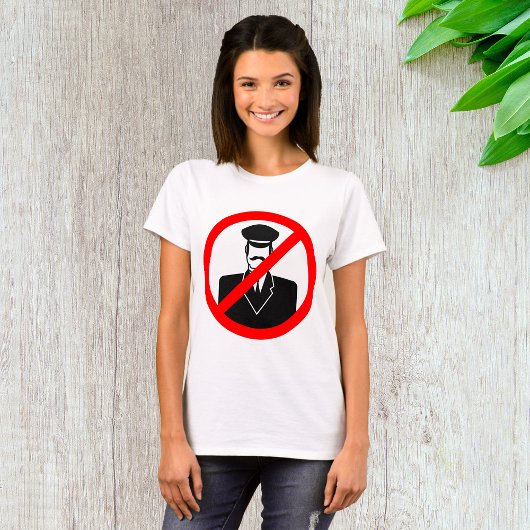 No Chauffeur Allowed Symbol Funny Warning Tシャツ