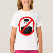 No Chauffeur Allowed Symbol Funny Warning Tシャツ (正面)