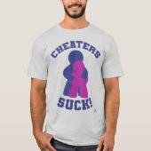 No Cheaters Funny Board Gamer Design Tシャツ (正面)