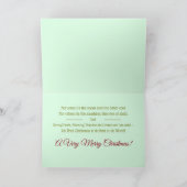 No Christmas like ah Trini Christmas (Your Name) シーズンカード (内部)