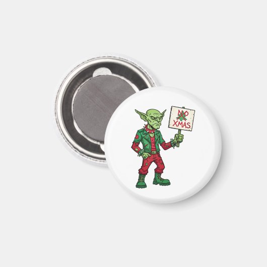 No Christmas – Rebel Alien Style マグネット (正面/裏面)