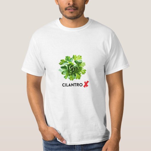 No Cilantro - I Hate Cilantro Tシャツ (正面)