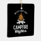 No City Light Just Camp Fire Nigovy セラミックオーナメント (右)