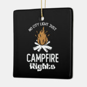 No City Light Just Camp Fire Nigovy セラミックオーナメント (左)