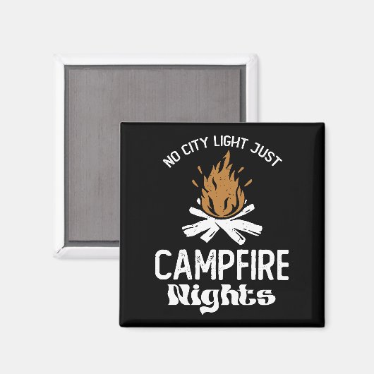No City Light Just Camp Fire Nigovy マグネット (正面/裏面)