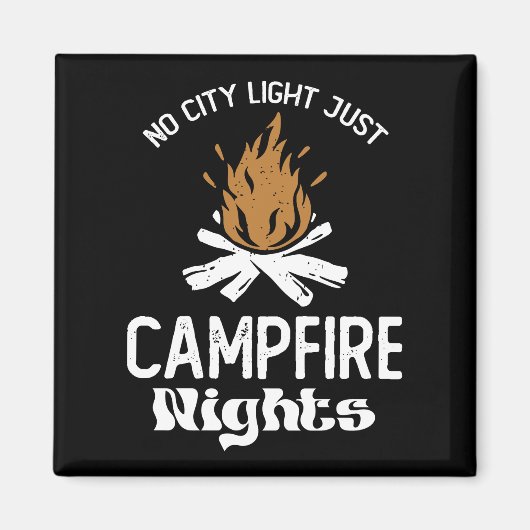 No City Light Just Camp Fire Nigovy マグネット (正面)