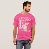 No City Lights Just Campfire Nights Camping Men Wo Tシャツ (正面フル)