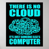 No Cloud Computer IT Tech Software Programmerギーク ポスター (正面)
