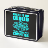 No Cloud Computer IT Tech Software Programmerギーク メタルランチボックス (裏面)