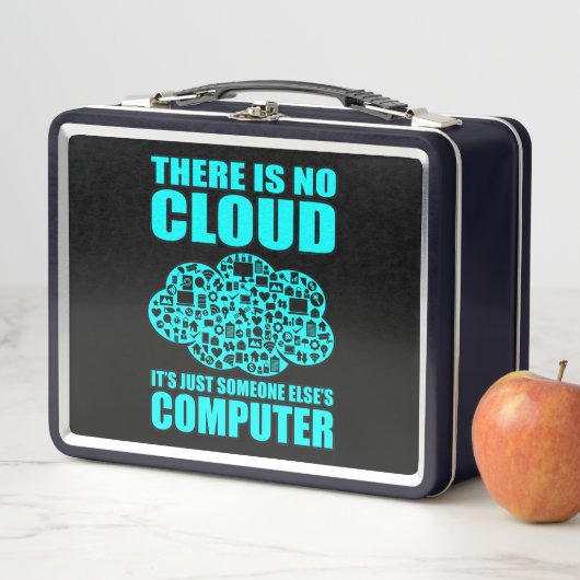 No Cloud Computer IT Tech Software Programmerギーク メタルランチボックス (インサイチュ)