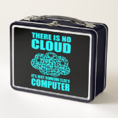 No Cloud Computer IT Tech Software Programmerギーク メタルランチボックス (正面)