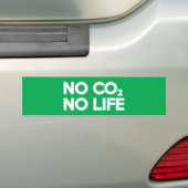 NO CO2 NOライフ バンパーステッカー (車上)