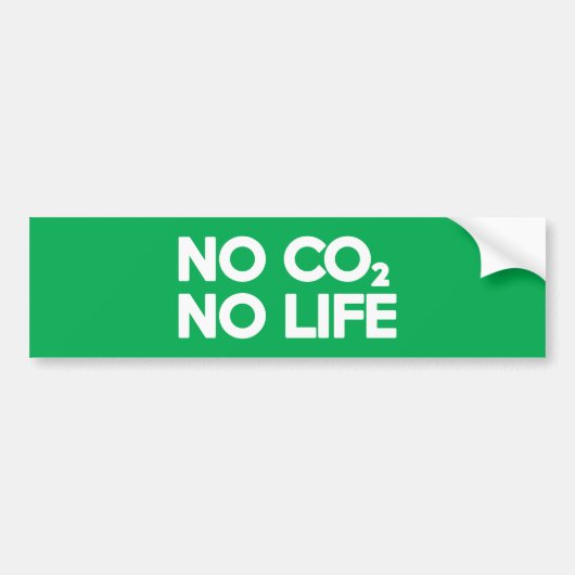 NO CO2 NOライフ バンパーステッカー (正面)