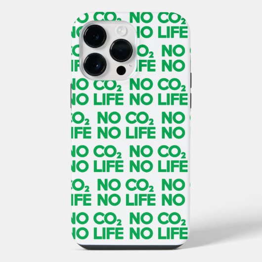 NO CO2 NOライフ iPhoneケース (裏面)