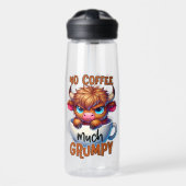 No Coffee Much Grumpy  ウォーターボトル (正面)