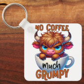 No Coffee Much Grumpy  キーホルダー (正面)